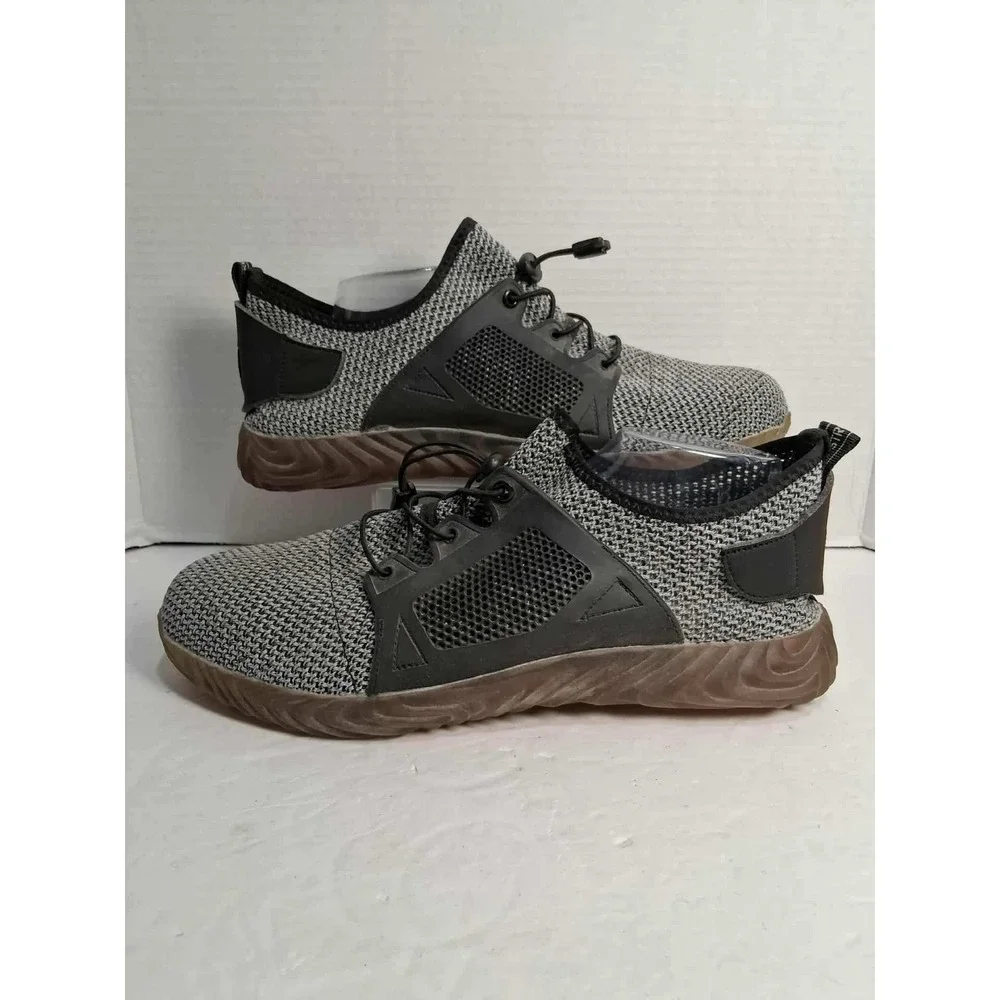 Mens Lightweight Mesh Lace‎ Up Sneakers Steel Toe Work Safety Shoes Size 14 48